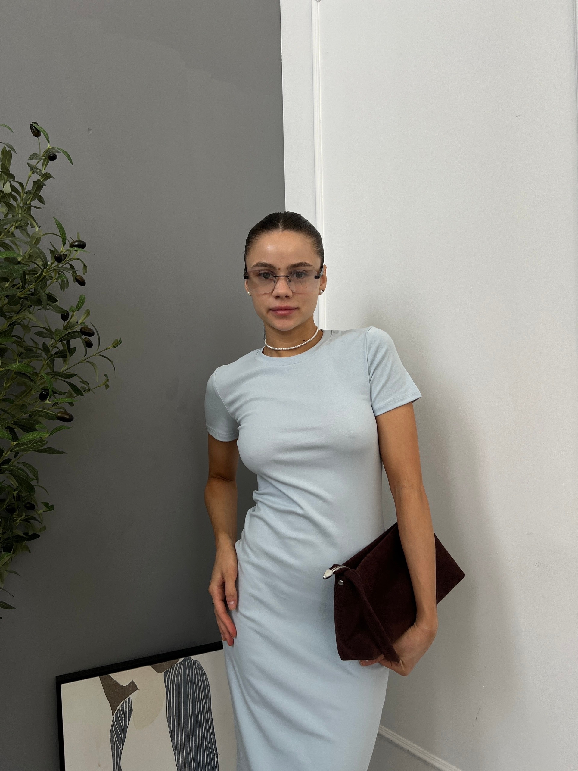Платье Design By 9668 с коротким рукавом