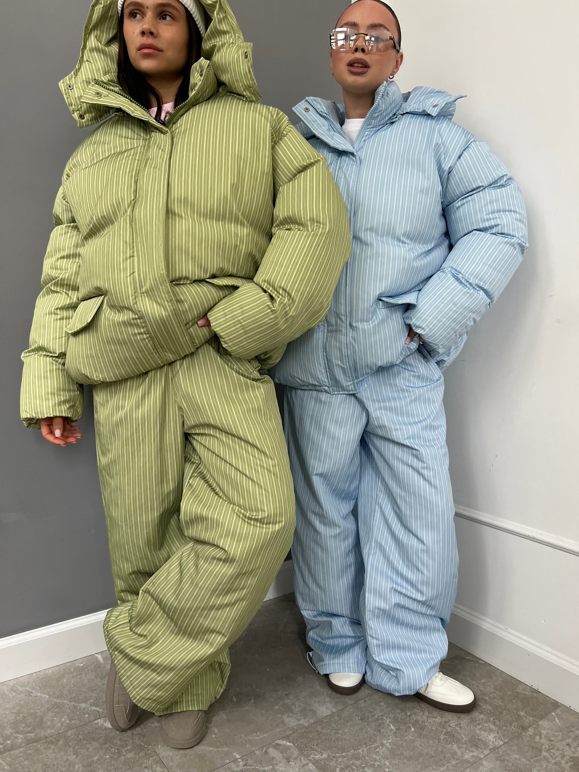 Костюм Korea 8508 Куртка+Штаны.Балоньевый в полоску