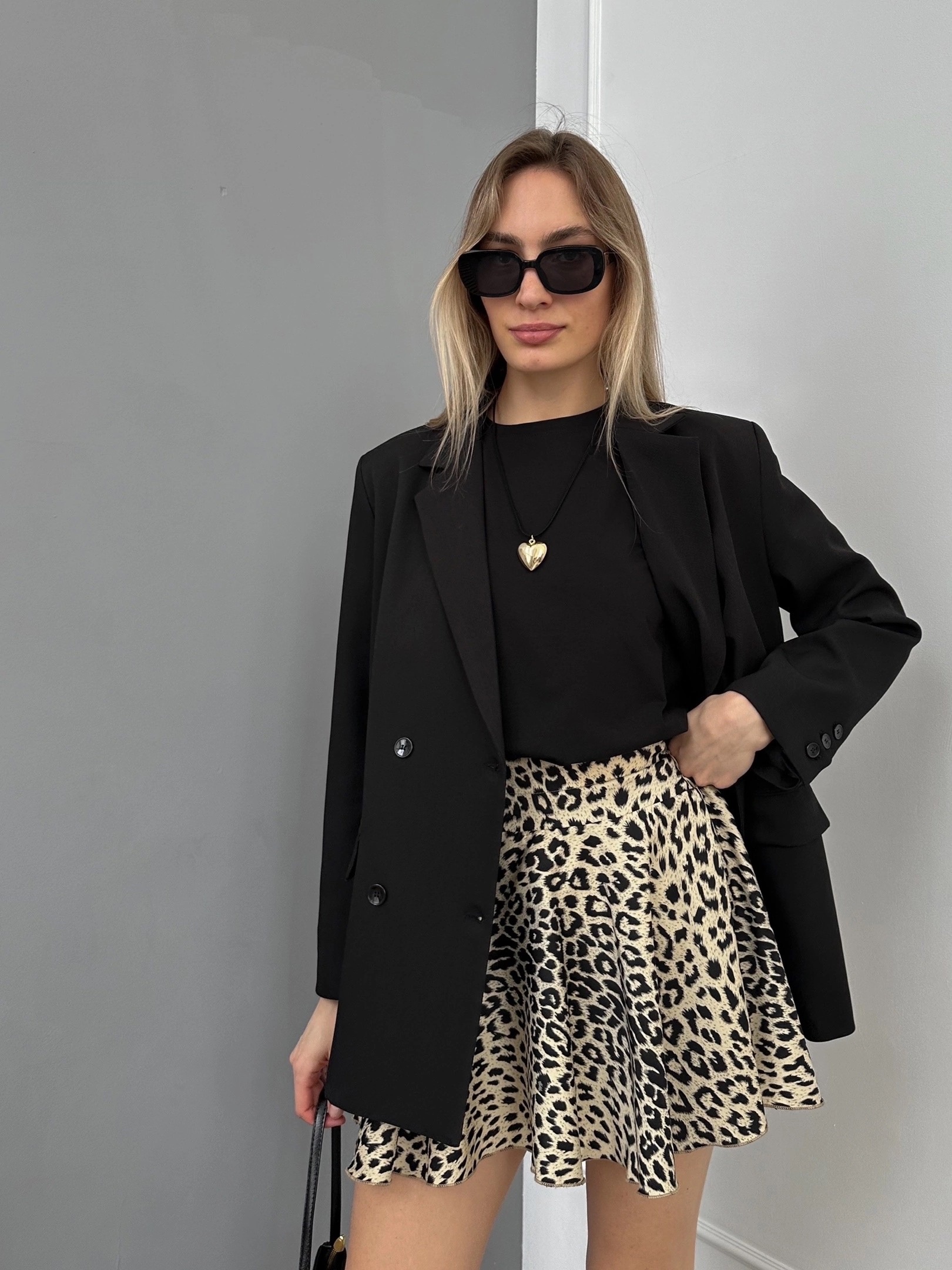 Юбка SS 0318 плиссе мини с шортиками