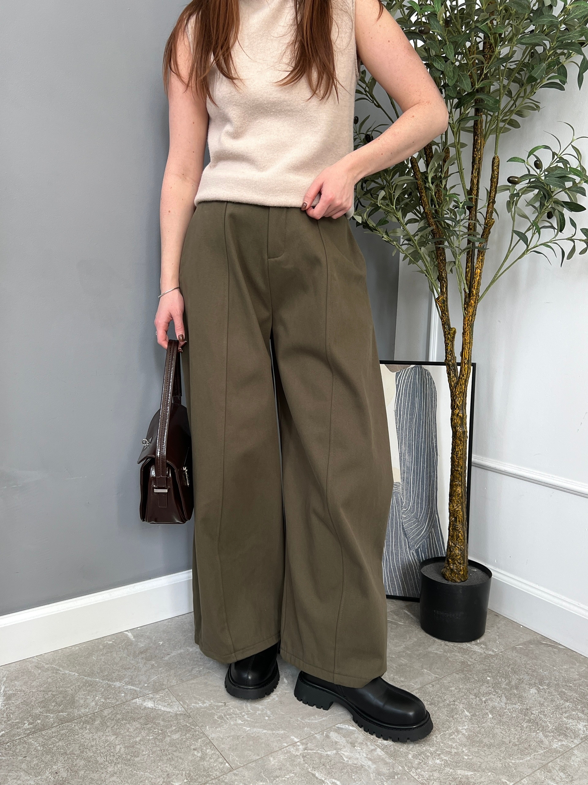 Брюки 980 Zara Широкие
