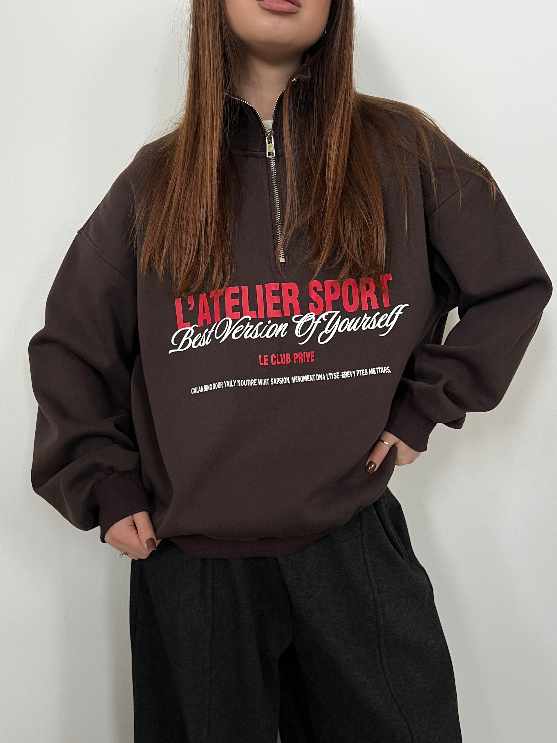 Свитшот W 9636 флис Latelier