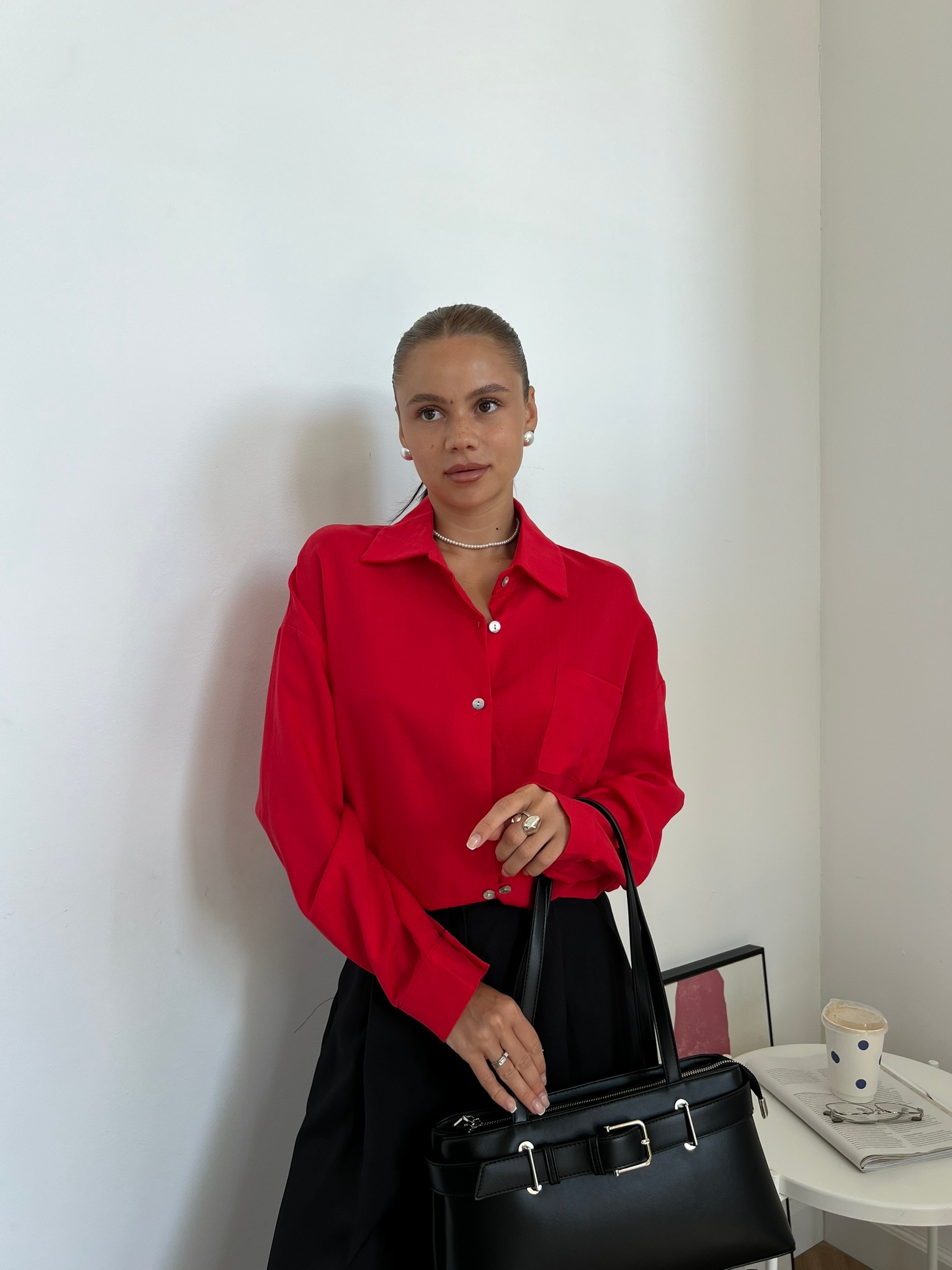 Рубашка Miko 2683 кармашек на груди