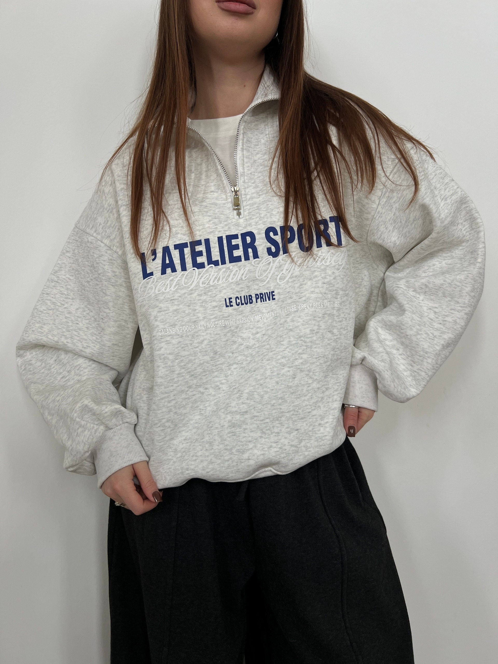 Свитшот W 9636 флис Latelier