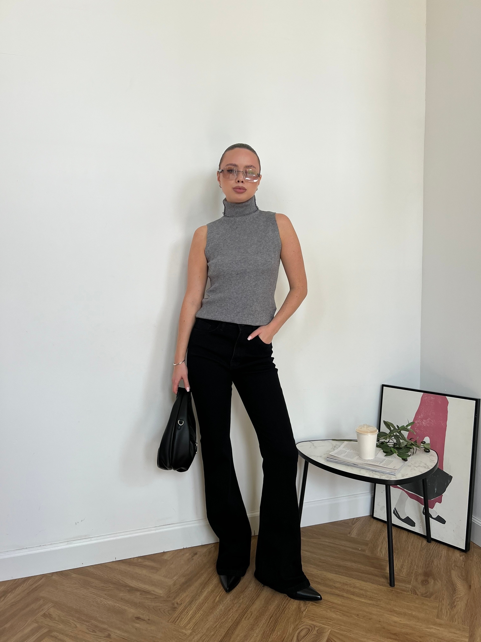 Джинсы B-7644 AMOR Клеш
