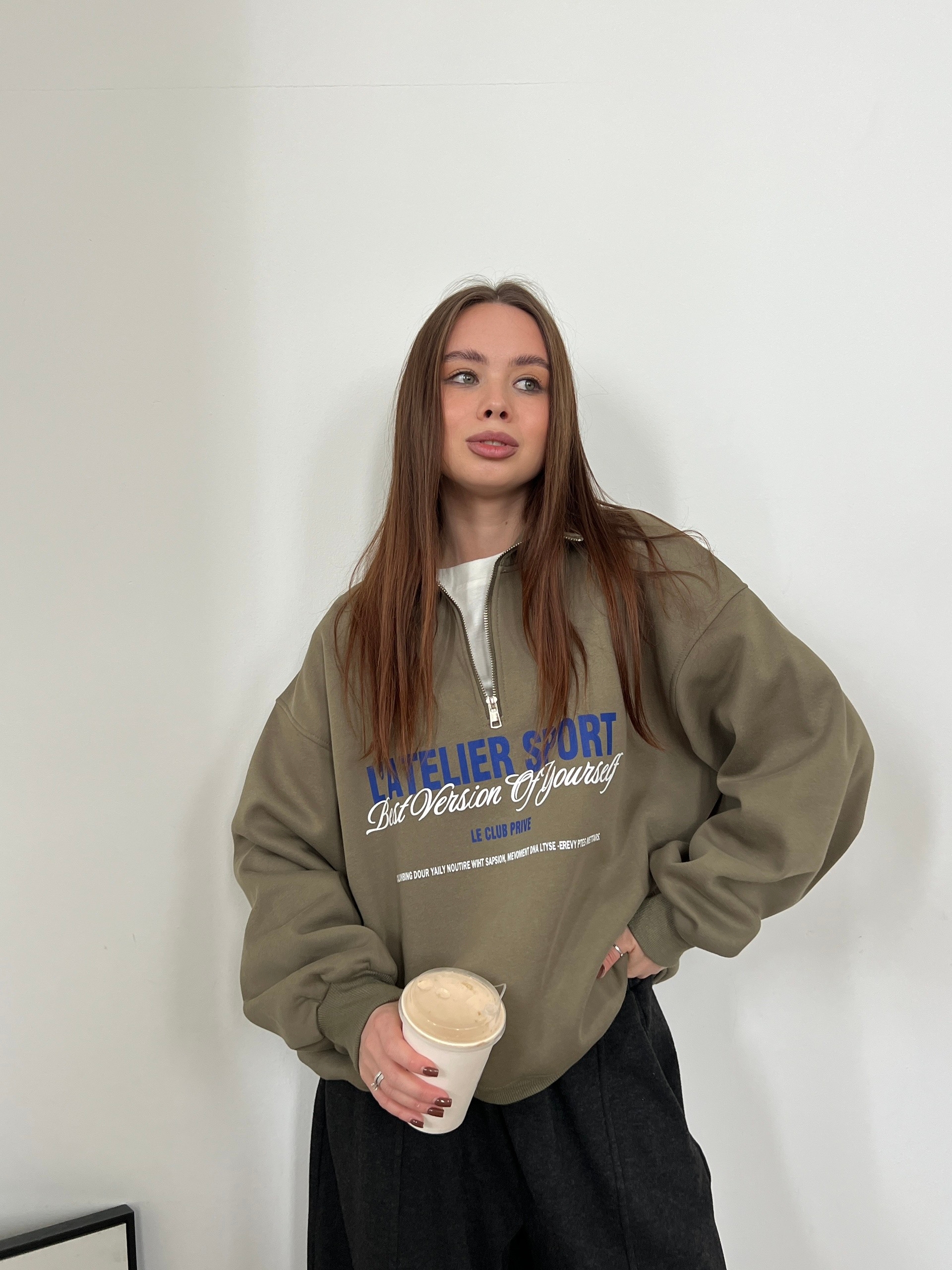 Свитшот W 9636 флис Latelier