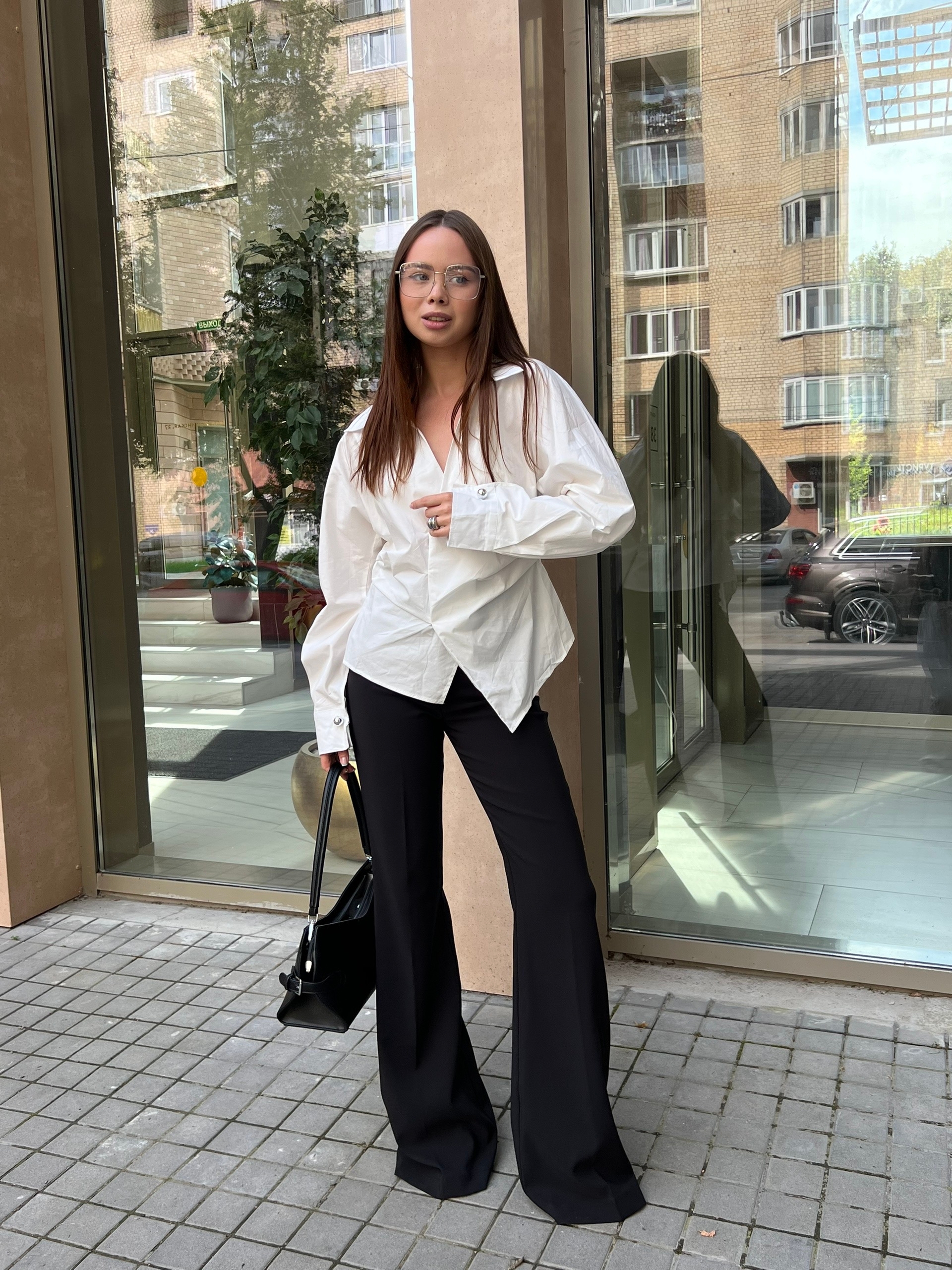 Рубашка MISS DIVA 12035 Приталенная,сборка по бокам