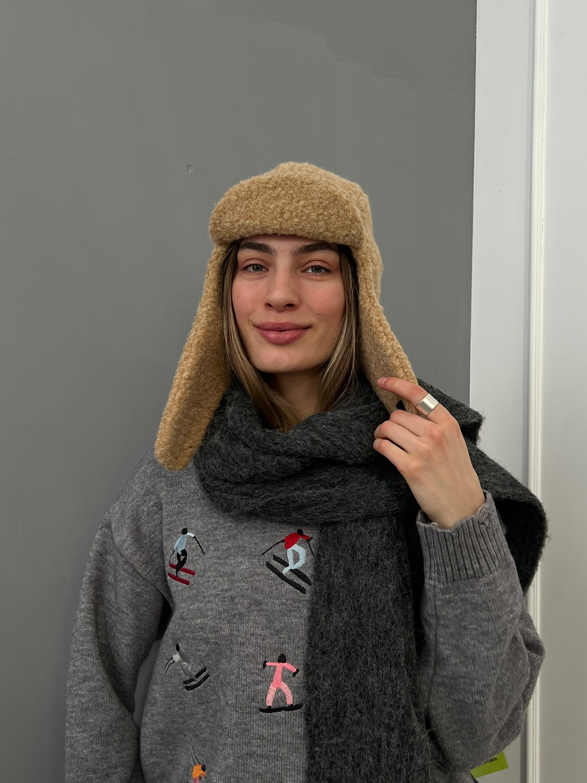шапка ушанка флис барашек