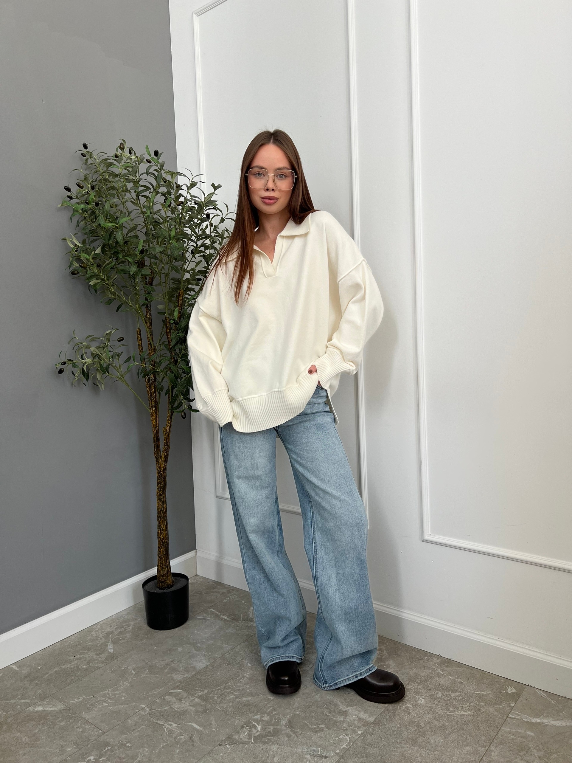 Джинсы ЕВ5616 Praisejeans Прямые