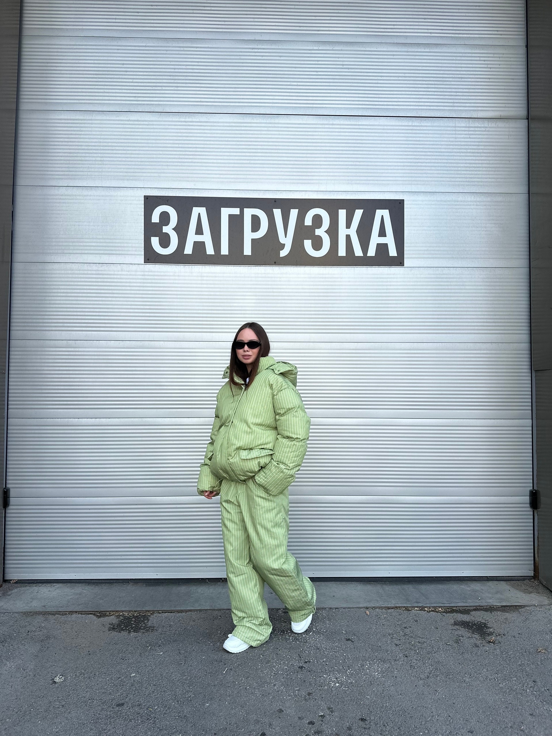 Костюм Korea 8508 Куртка+Штаны.Балоньевый в полоску