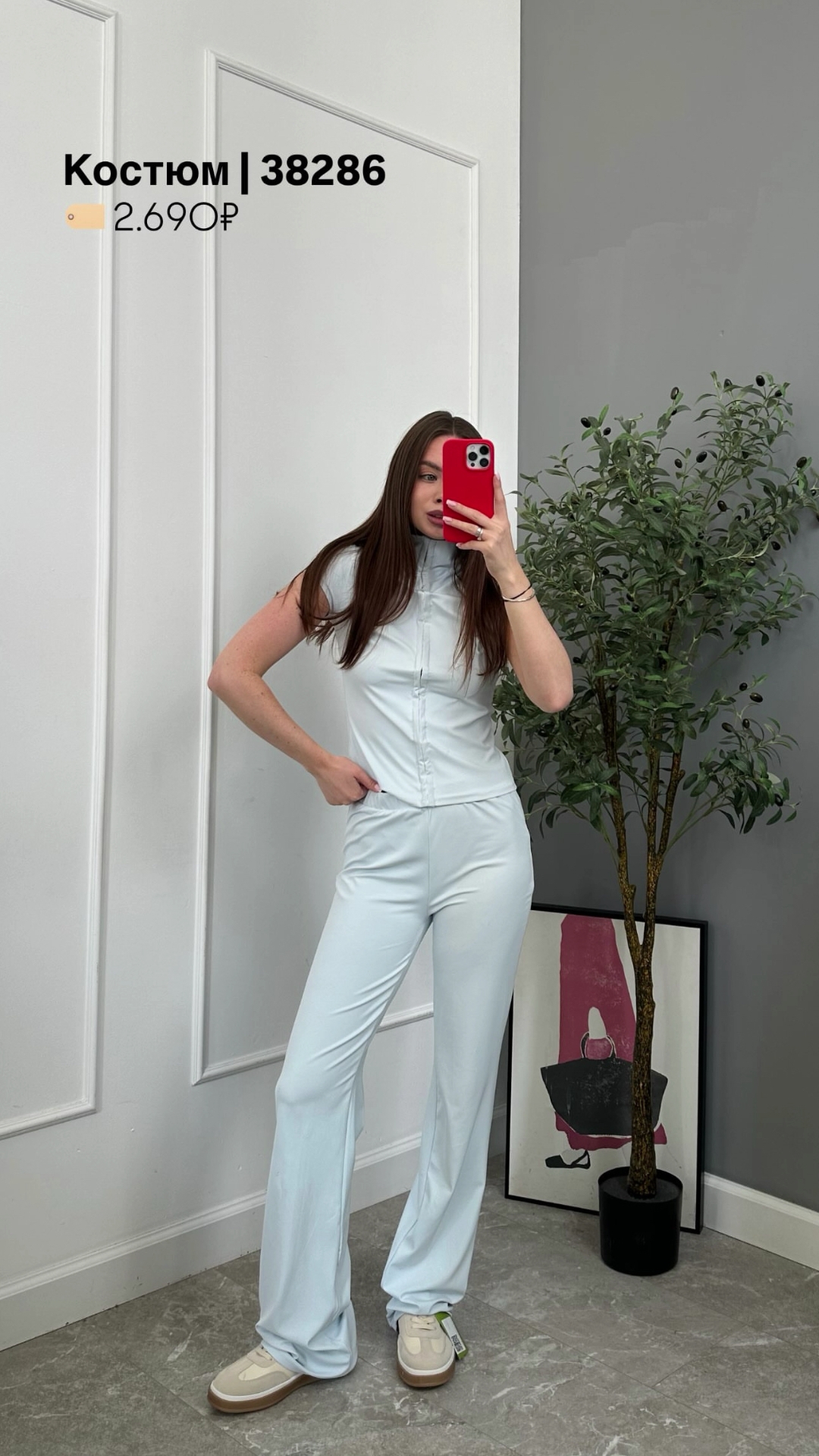 Костюм MISS DIVA 12457 Футболка на застежках+лосины