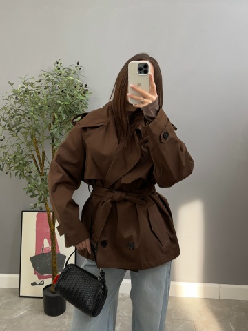 Тренч W 9396 укороченный