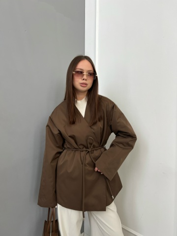Куртка W 5993 с пояском