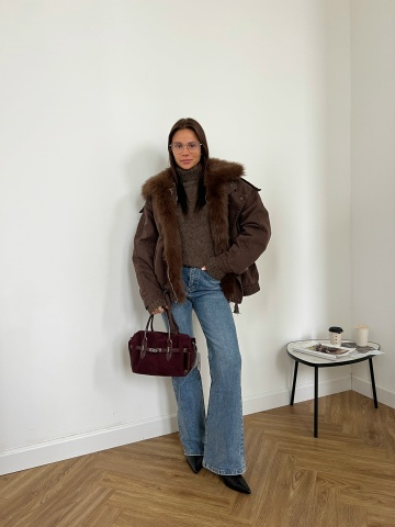 Куртка Vogue 26153 Меховой воротник