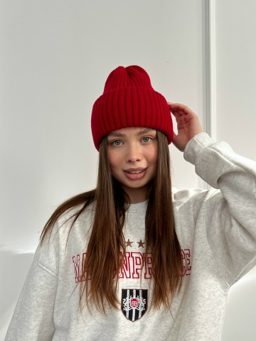 Шапка Alisarams Рубчик,отворот