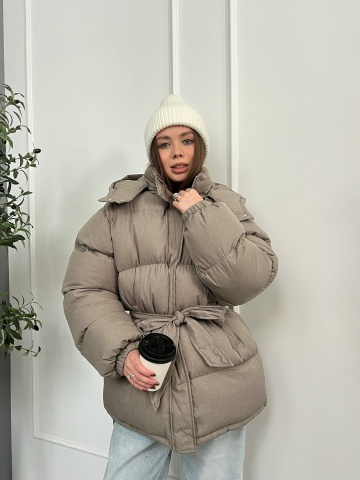 Куртка Catch Vogue 1672 Средн.длина+пояс