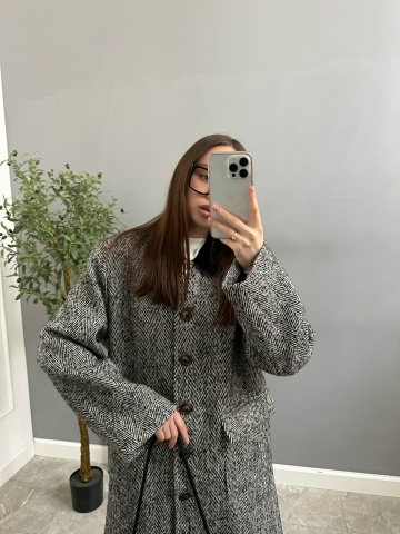 Пальто Zhiyu 2424 узор елочка