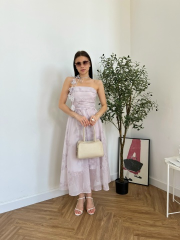 Платье MEIMEI 1022-1 вышивка веточки