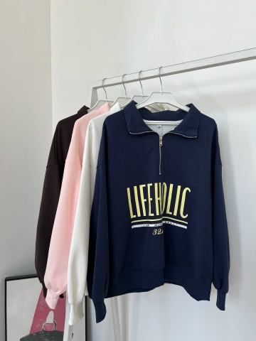 Свитшот W 9605 Полузамок LIFEHOLIC