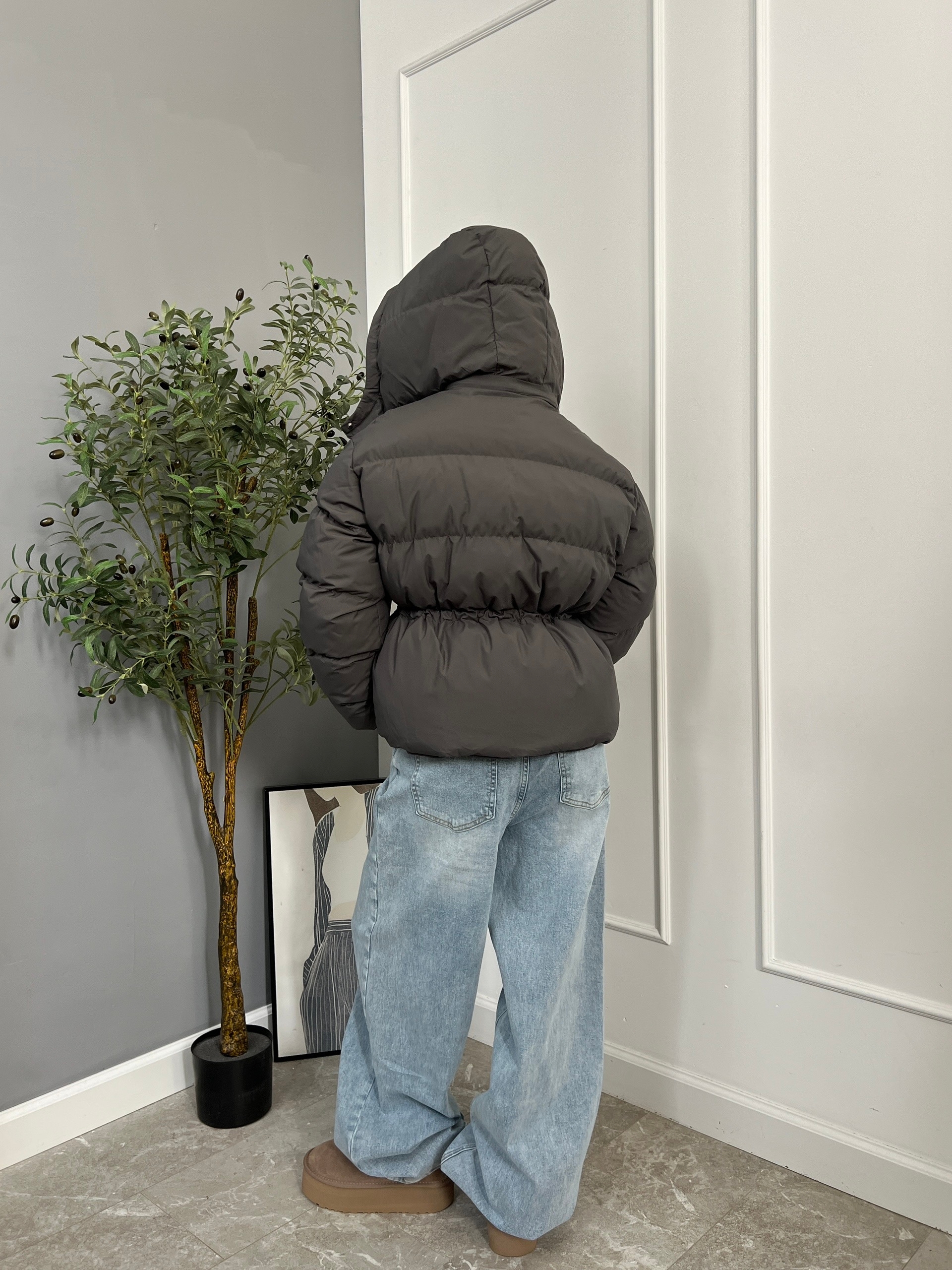 Куртка XX003 короткая затяжка на талии