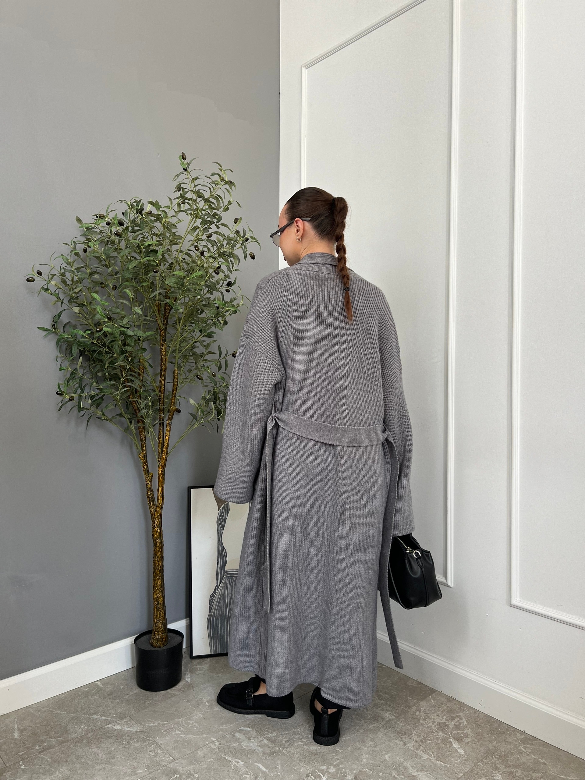 Кардиган 5067 Длинный,с поясом