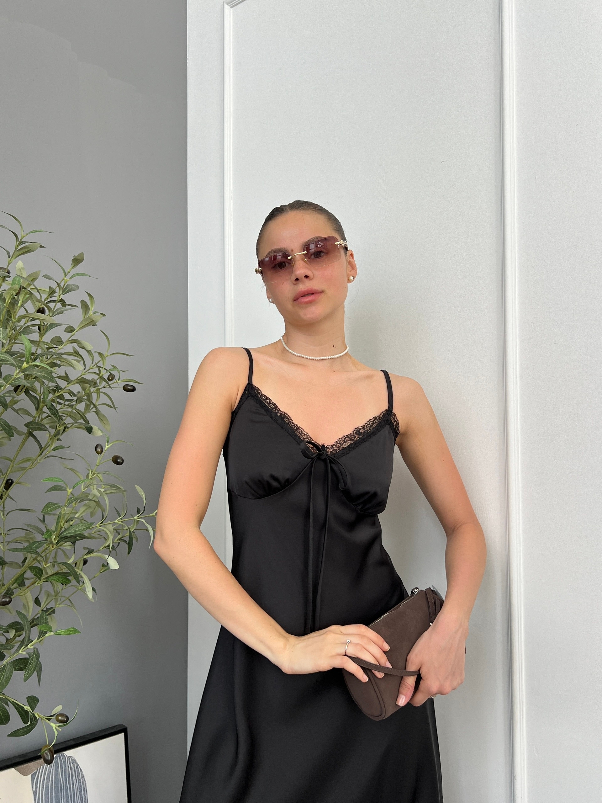 Платье Miss Diva 1201 атлас кружево