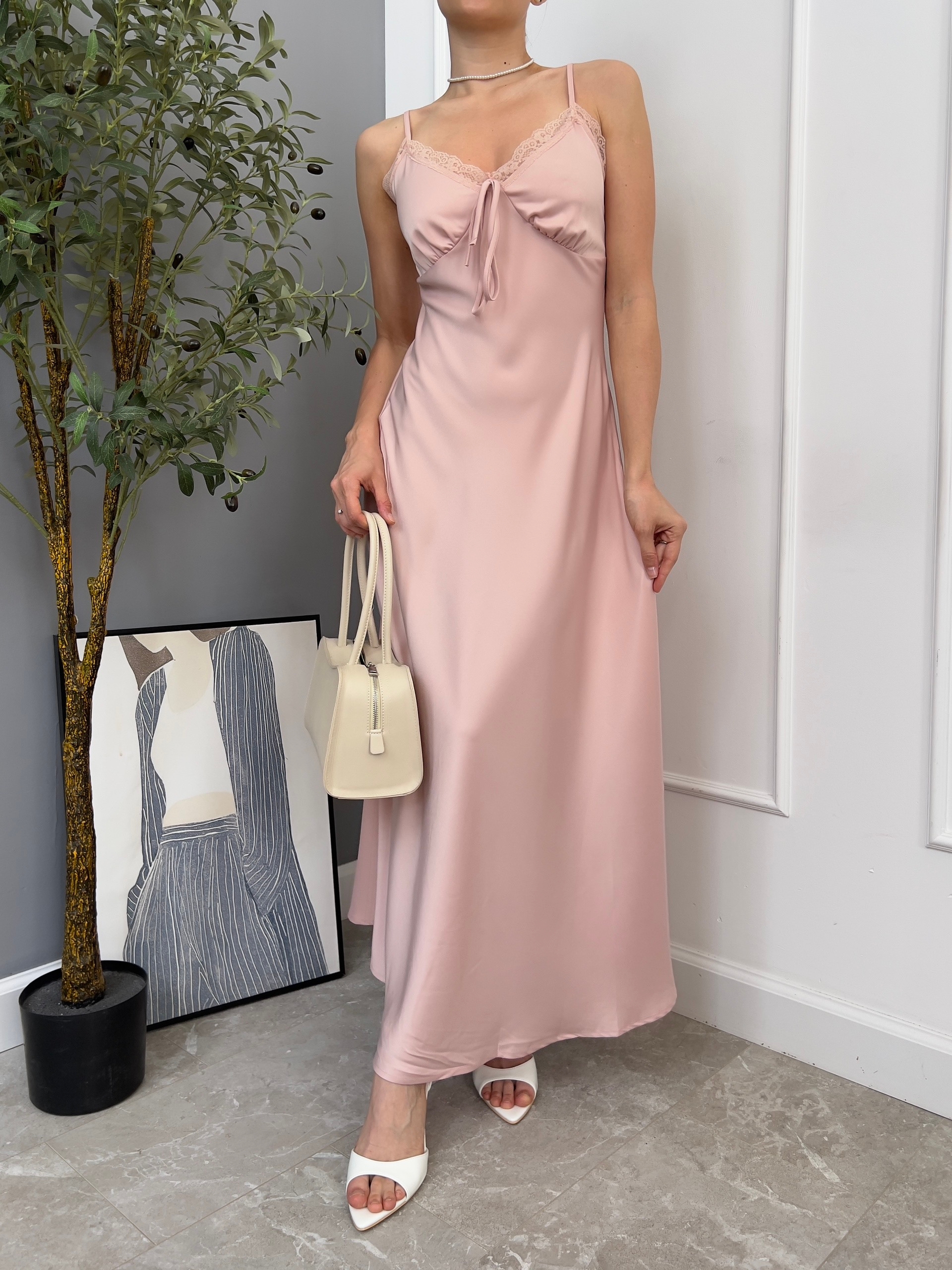 Платье Miss Diva 1201 атлас кружево